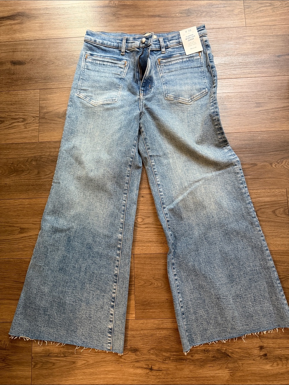 Madewell Light Blue Wide-Leg Jeans